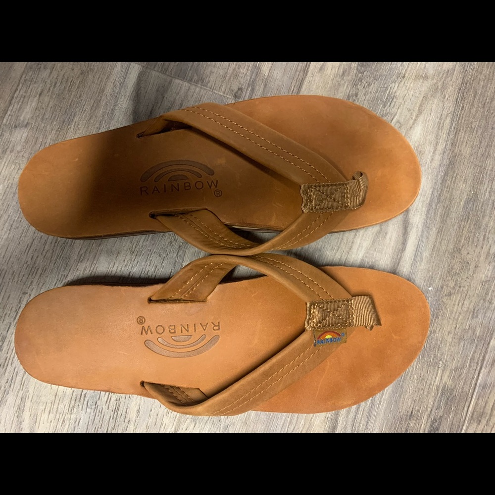 Brand New Womens Rainbow Flipflops
